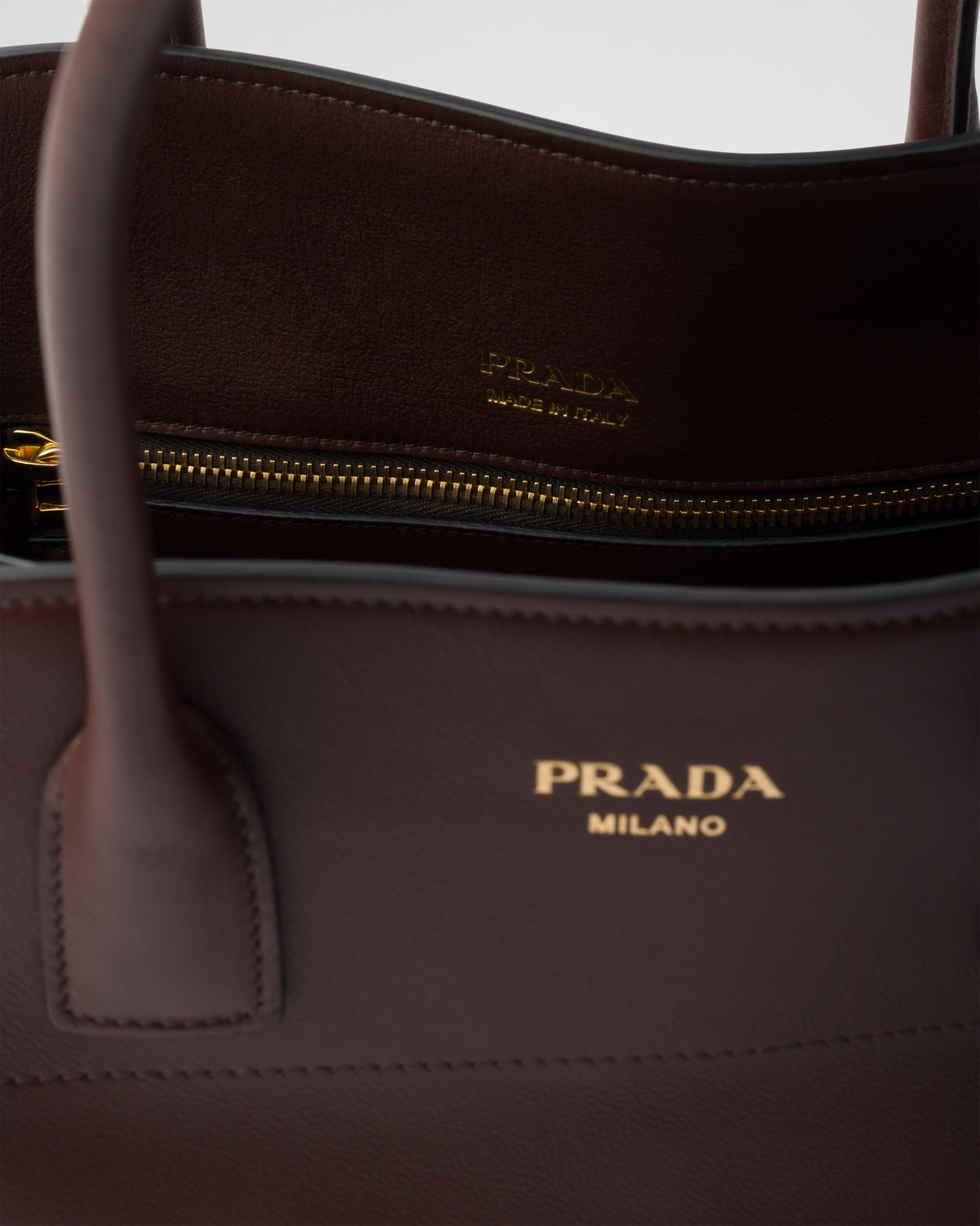 Medium leather tote bag - 4