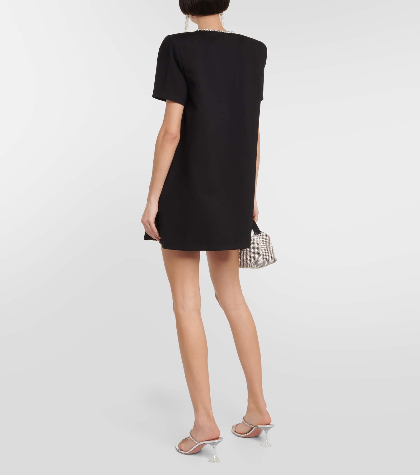 Crystal bow jersey t-shirt dress - 3