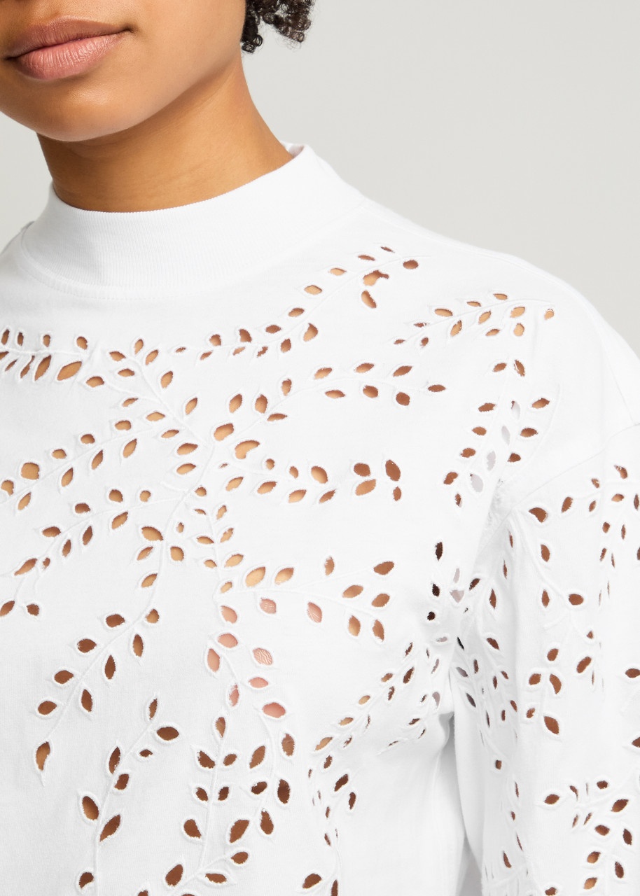 Dries Van Noten Heger Broderie Anglaise Cotton top - 5