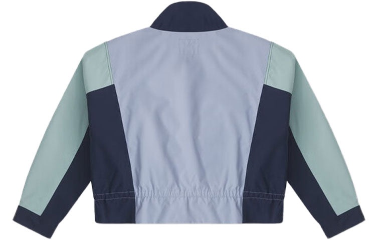 (WMNS) Converse Long Sleeve Short Fit Cargo Windproof Jacket 'Blue' 10026915-A02 - 2