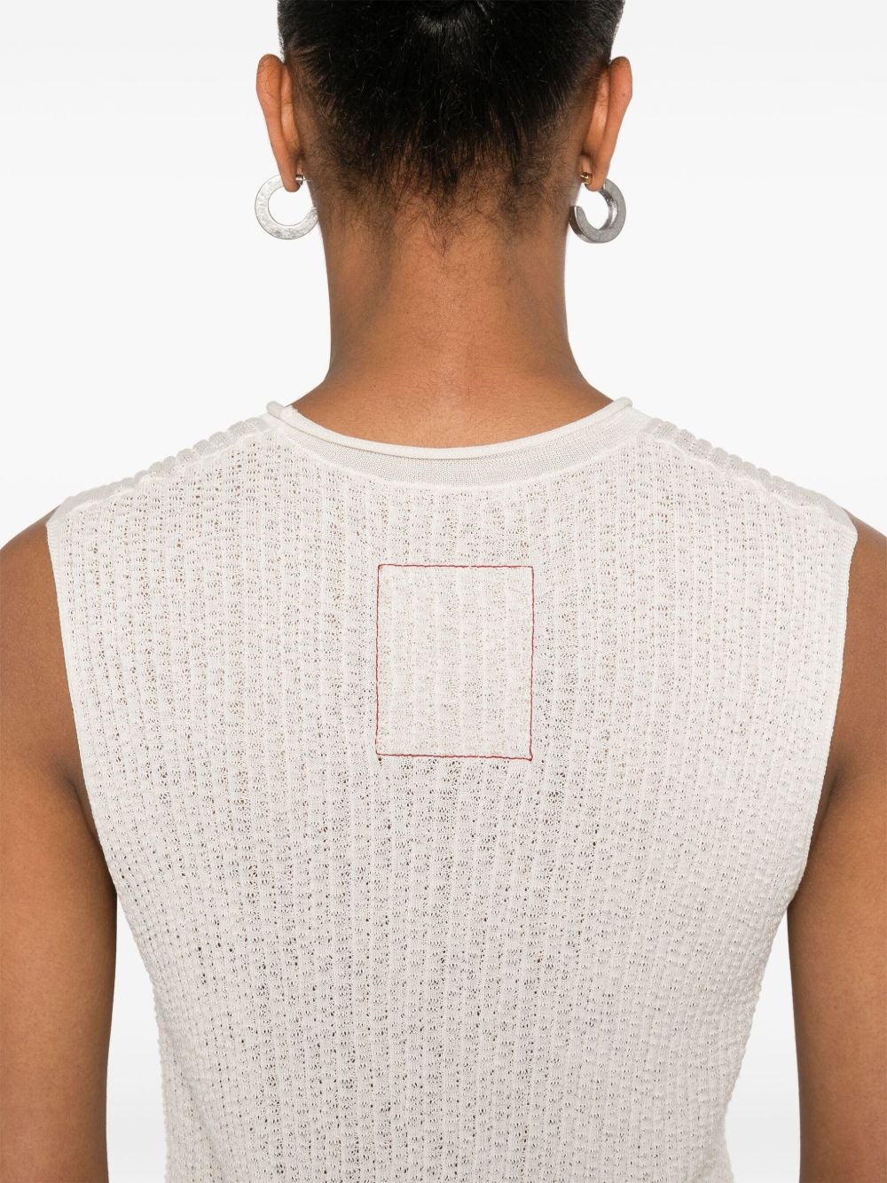 ribbed-knit vest - 5