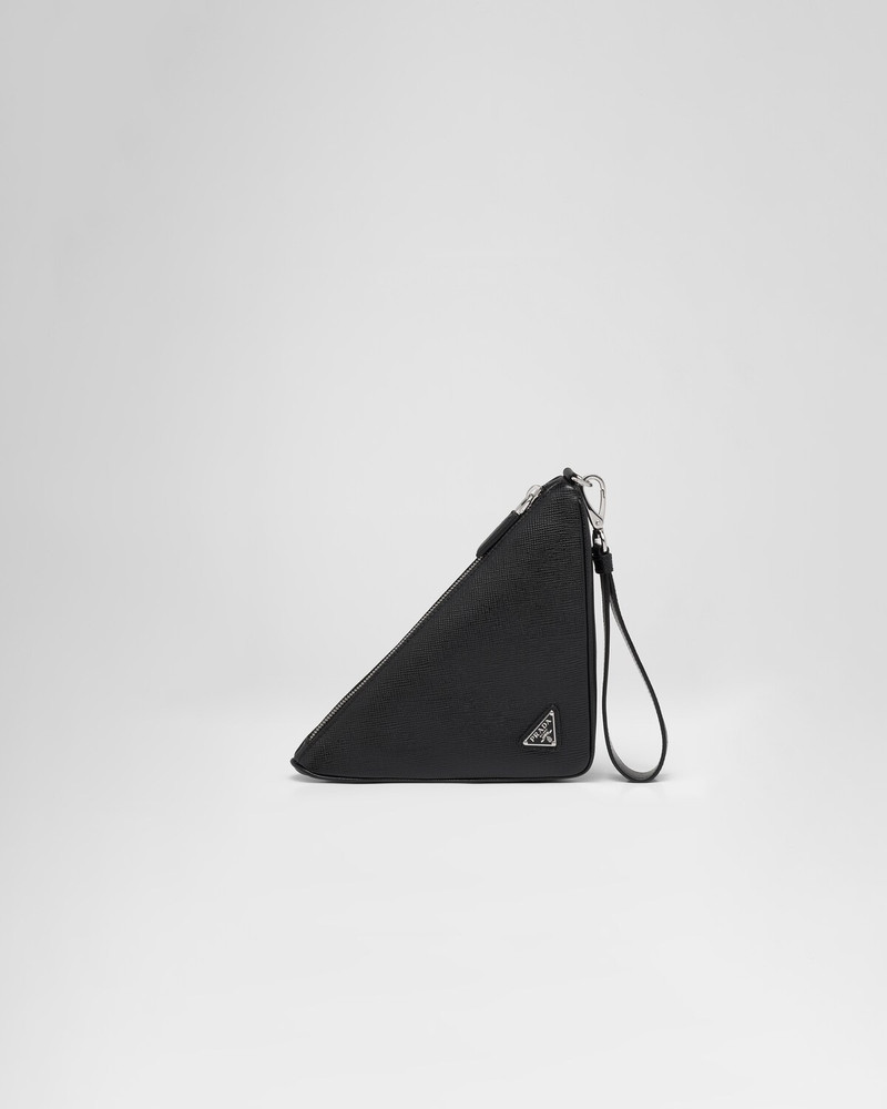 Leather Prada Triangle pouch 4