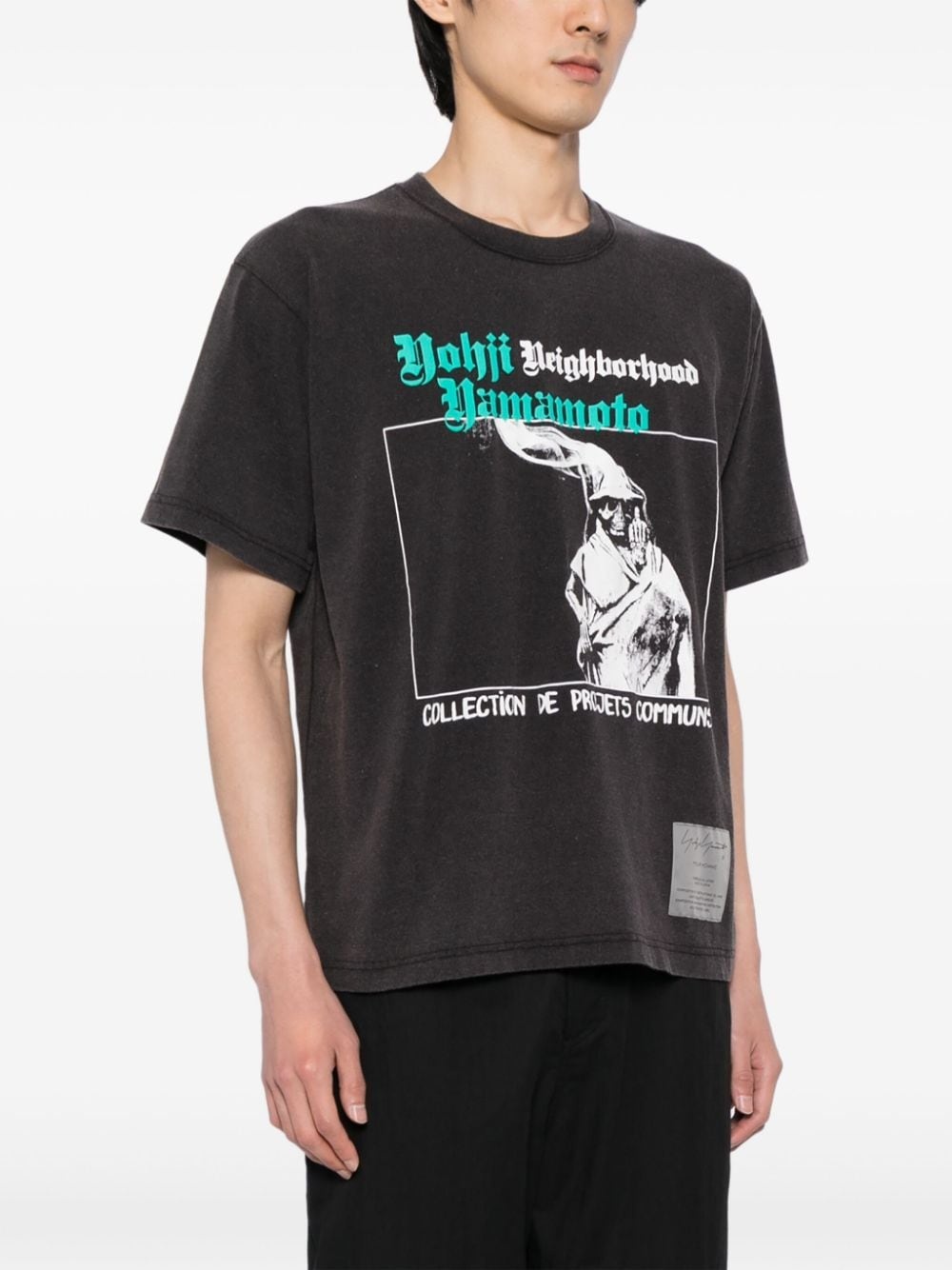x NEIGHBORHOOD graphic-print cotton T-shirt - 3