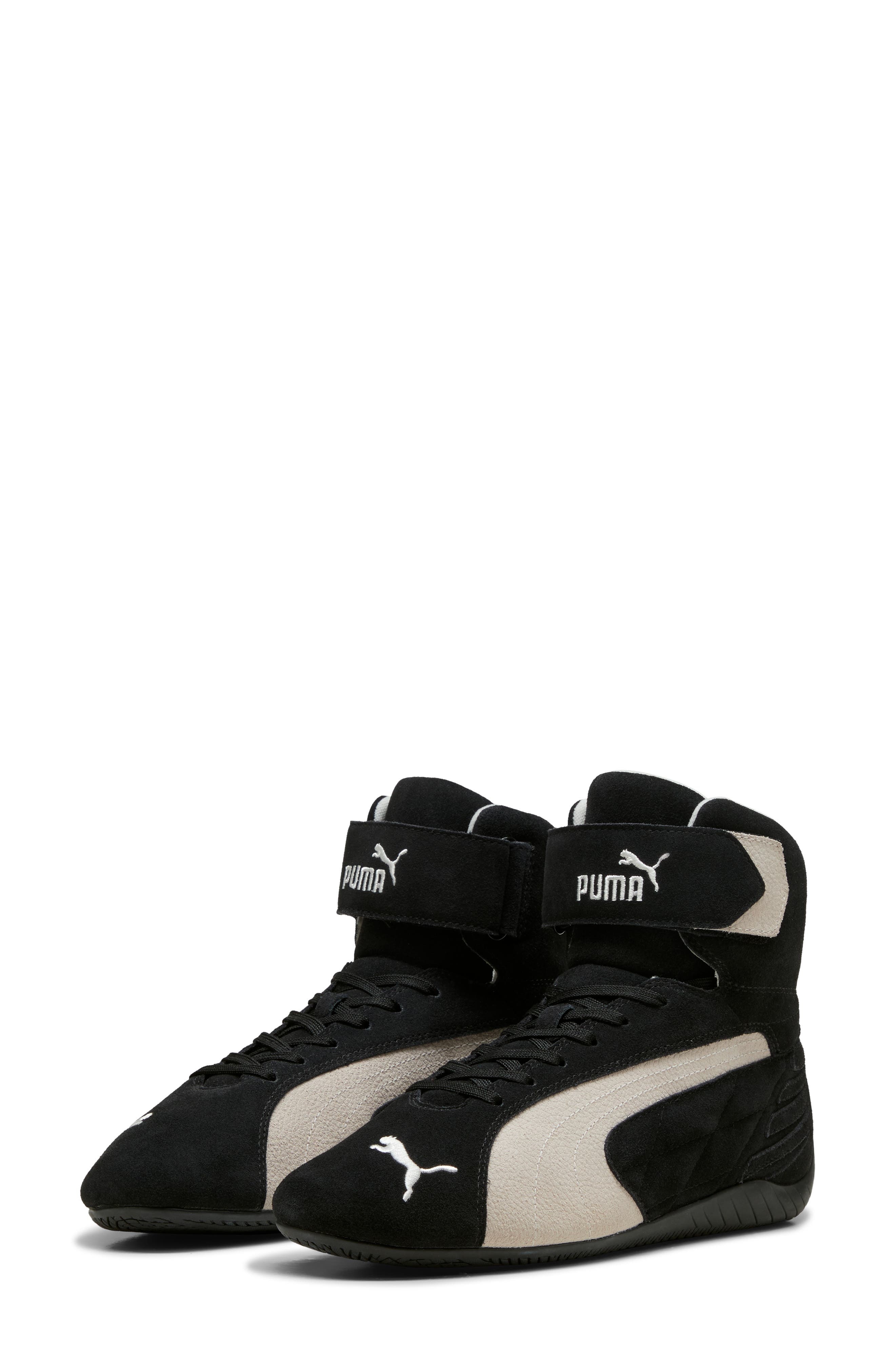 PUMA Speedcat Mid Sneaker in Puma Black-Warm White at Nordstrom - 1