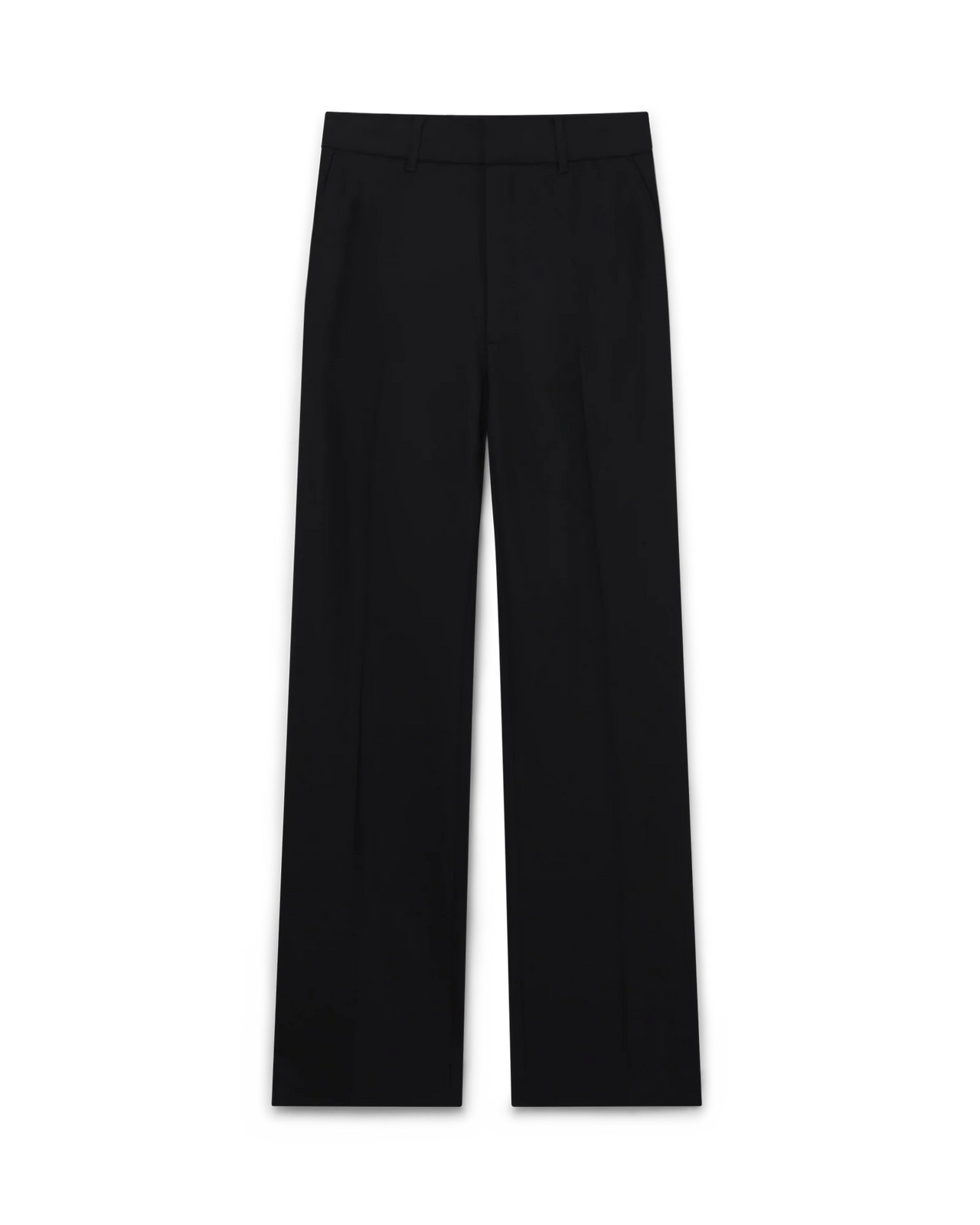 Straight Leg Wool Trousers - 1