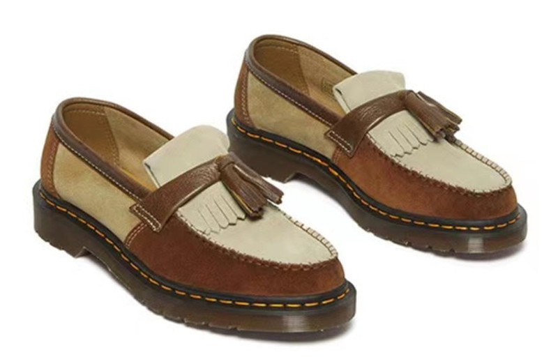 Dr. Martens Dr. Martens Adrian Made in England Suede Tassle Loafers 'Dark Brown' 27501793 outlook