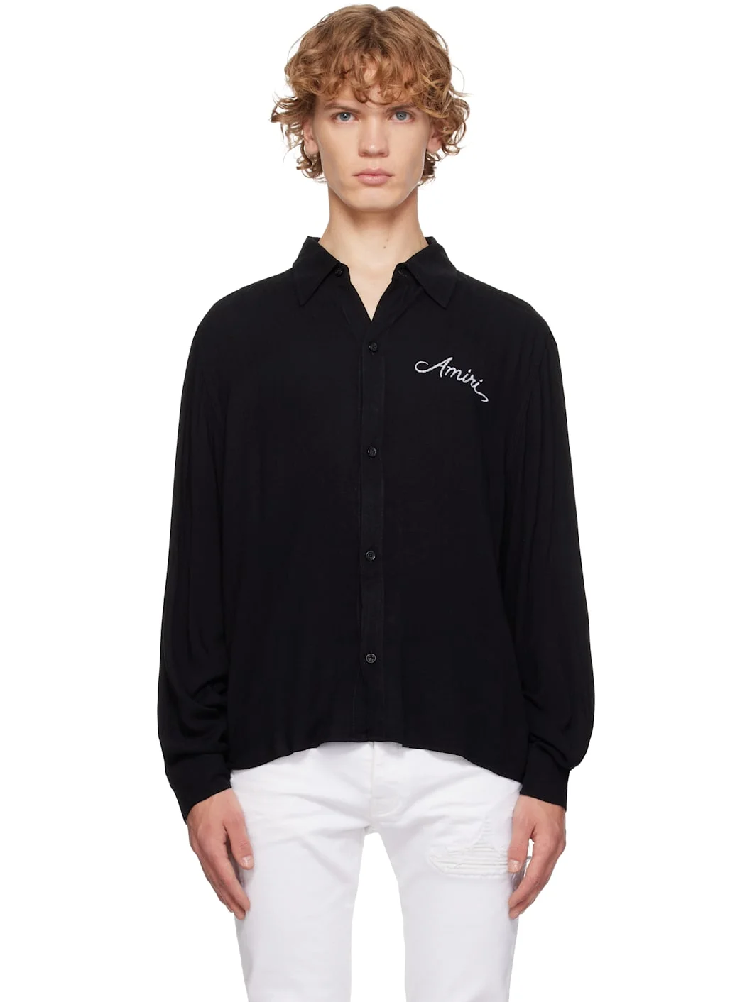 Black MA Check Shirt - 1
