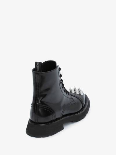 Alexander McQueen Punk Stud Boot in Black/silver outlook