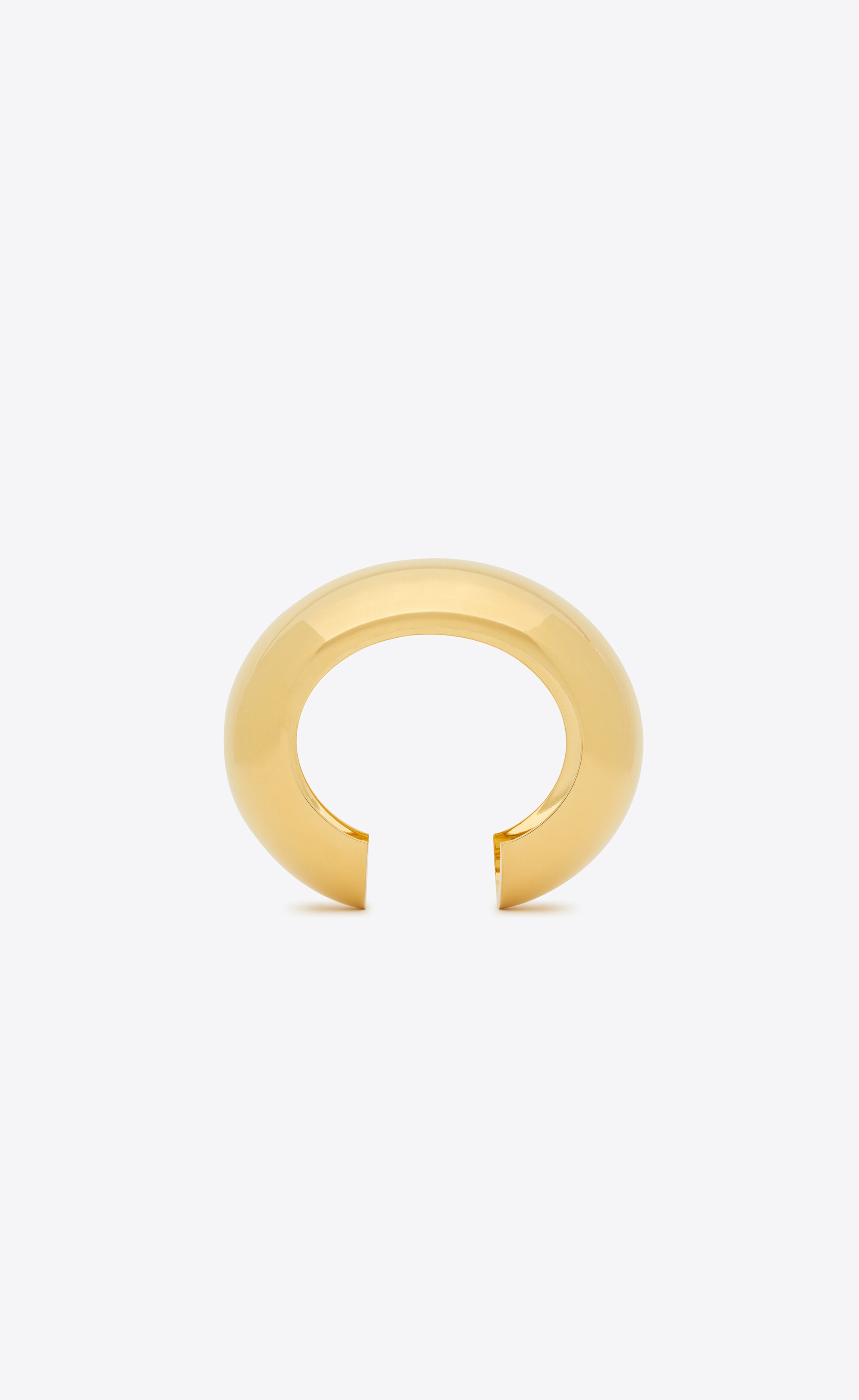 oversized dome scarf ring in metal - 4