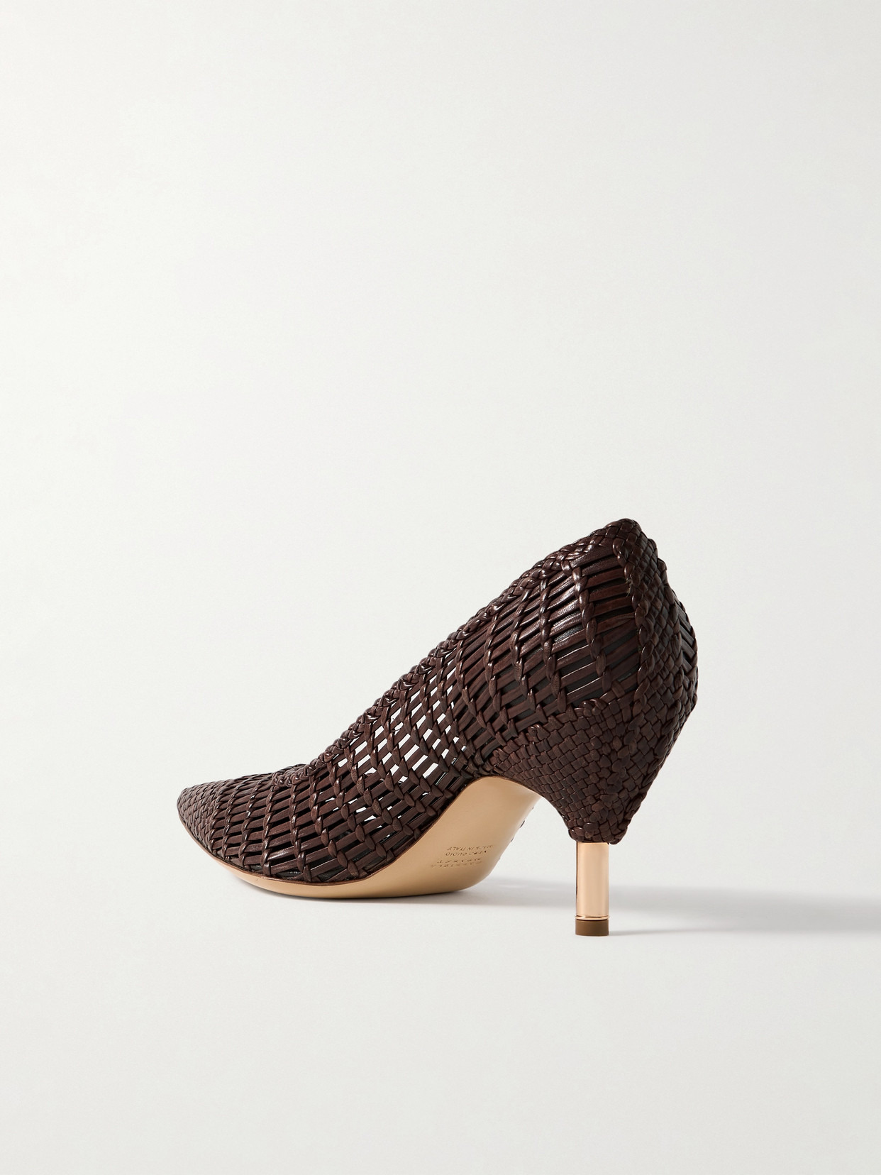 Andres Woven Leather Pumps - 3