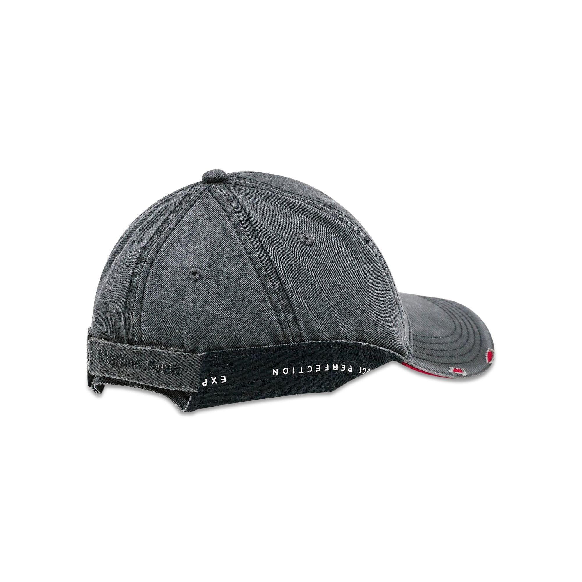 Martine Rose Roll Back Cap 'Grey/Red' - 2