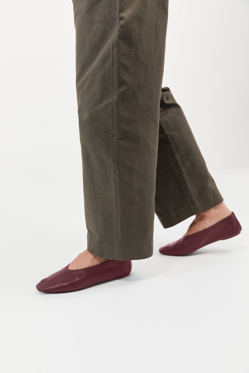 Soft Glove Ballet Flat - Plum - 2