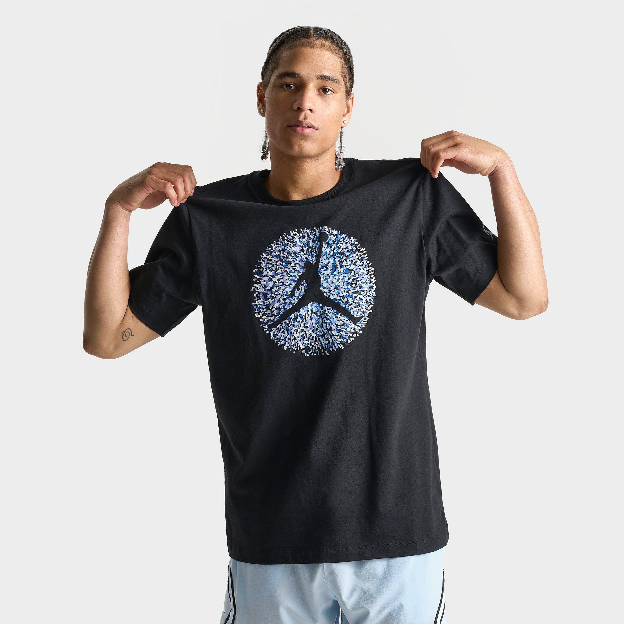 MEN'S JORDAN FLIGHT ESSENTIALS POINTILLISM LOGO GRAPHIC T-SHIRT - 1