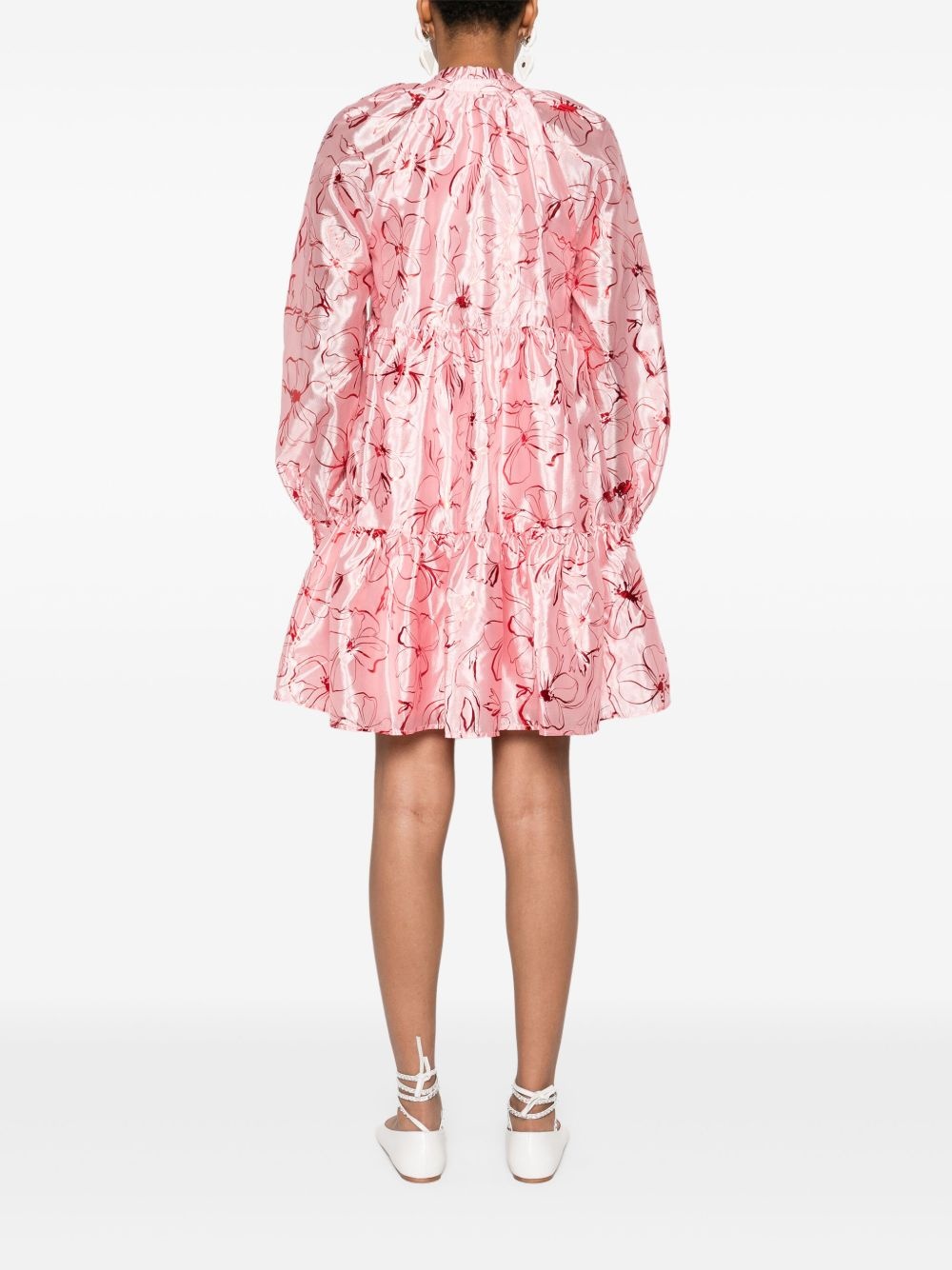 Foil Foliage mini dress - 4