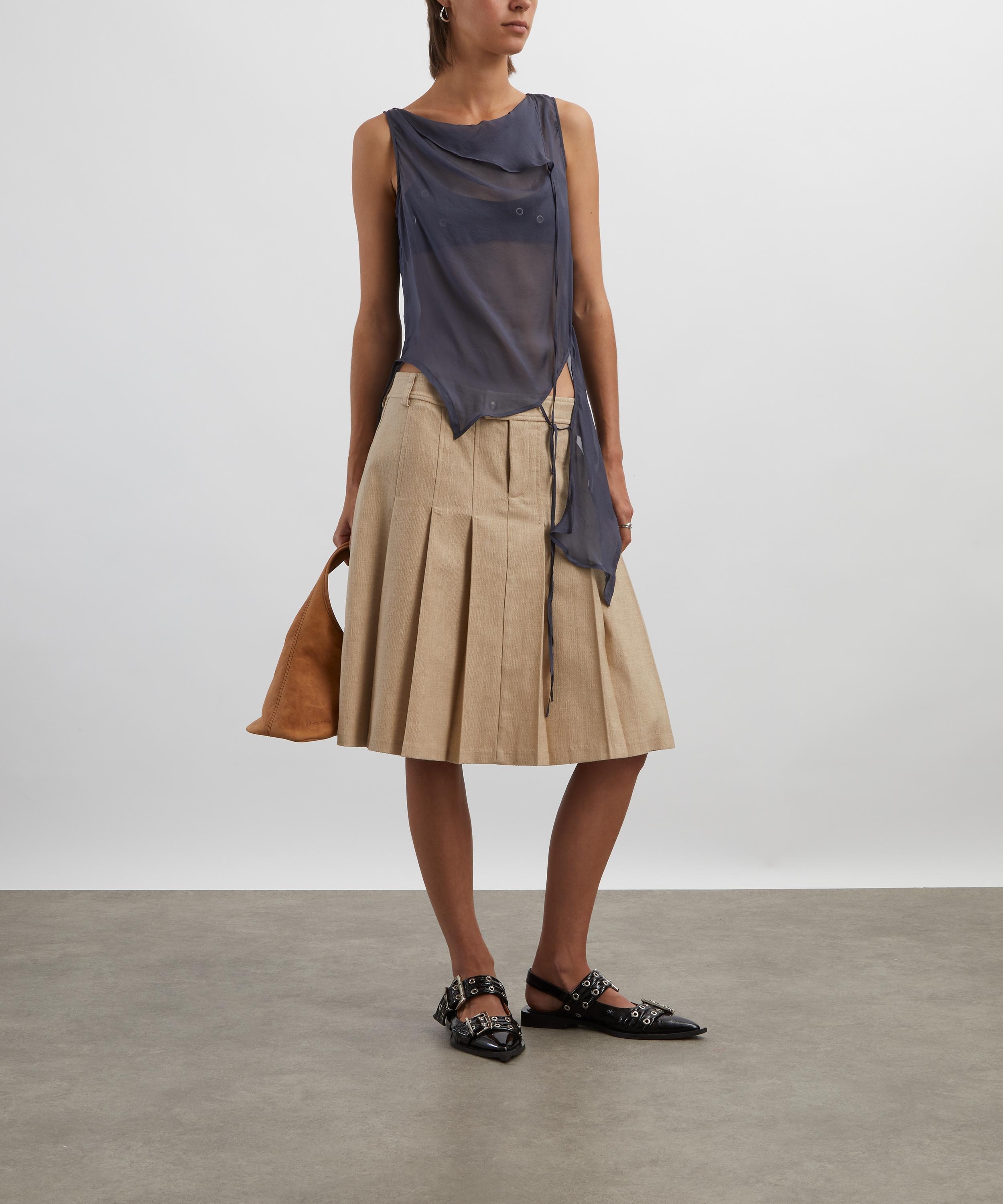 Lai Pleated Midi Skirt - 2