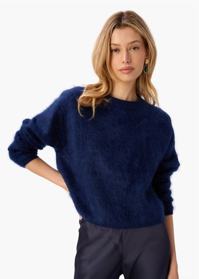 NIALL CASHMERE SWEATER NAVY 1