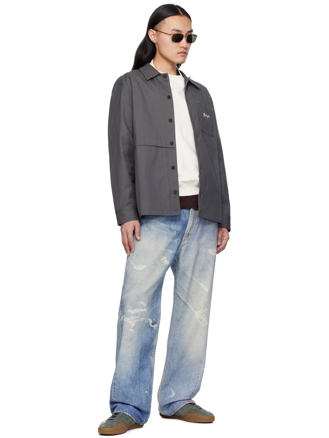 Gray Rowe Canvas Overshirt - 4