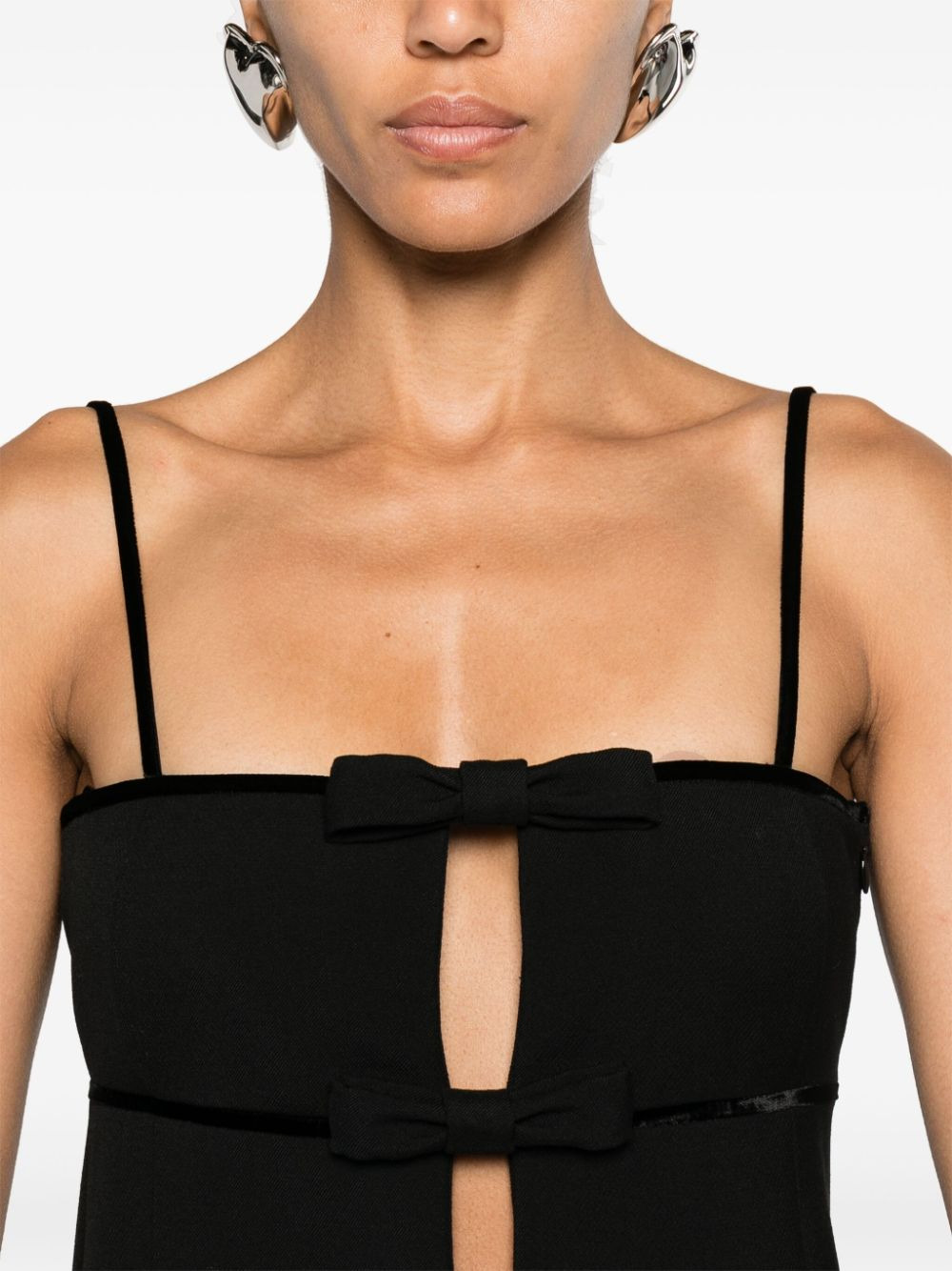 Celine Women Trapeze Mini Dress In Double Wool - 5