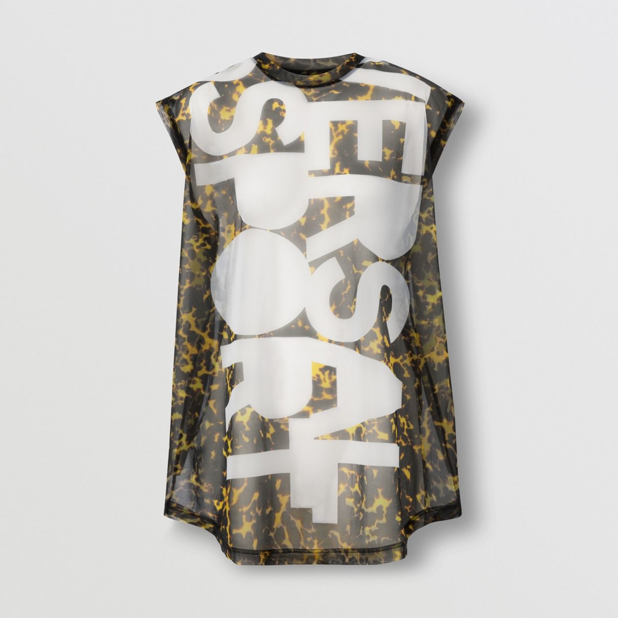 Sleeveless Slogan Print Top - 1