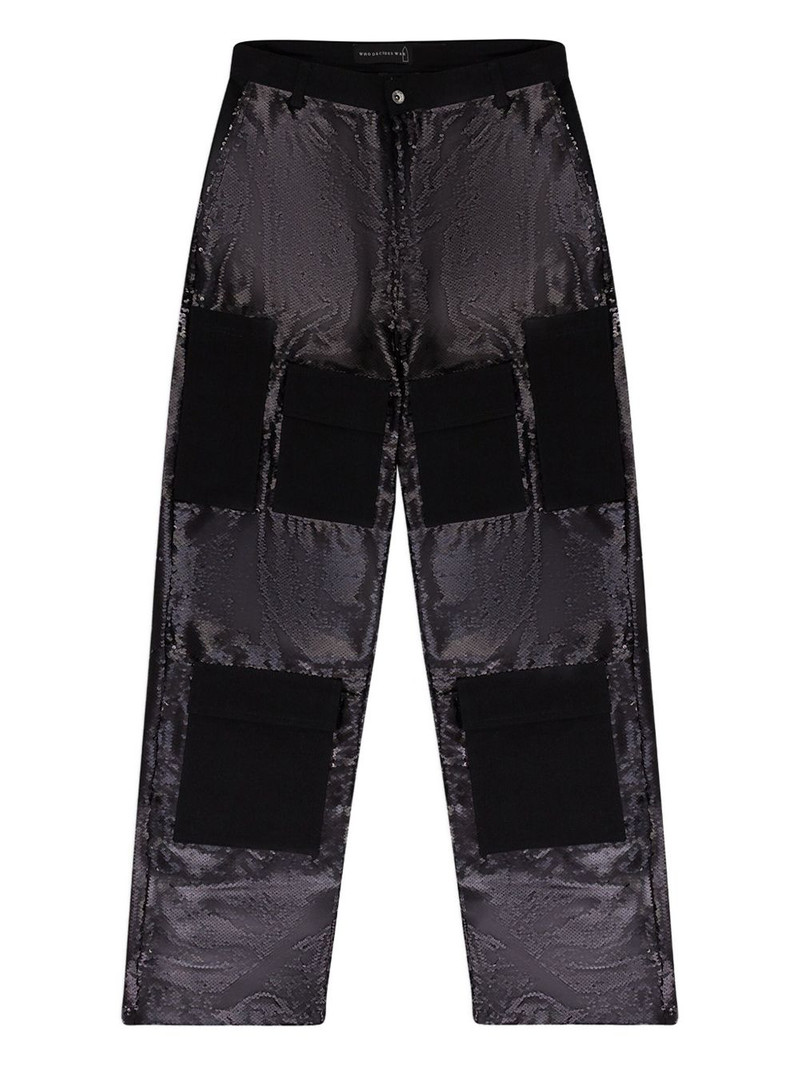 sequin pocket trousers 1