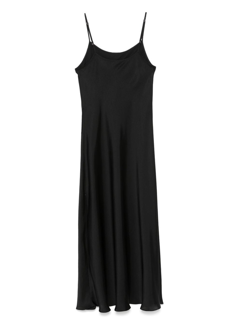 LOW CLASSIC asymmetric satin slip dress outlook