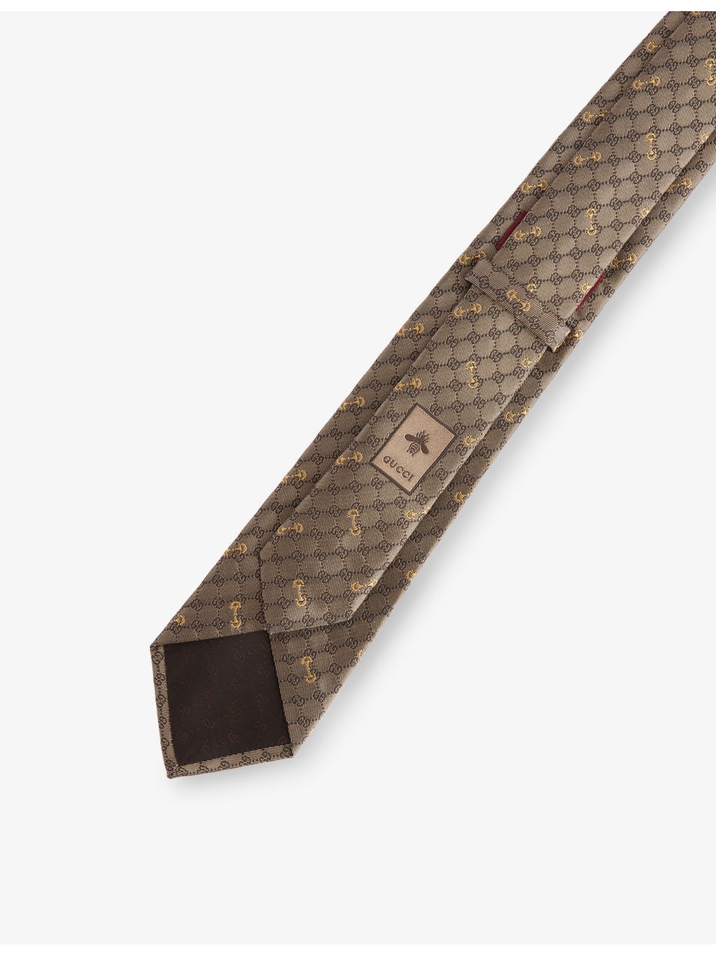 GG-Monogram Jacquard Silk Tie - 4