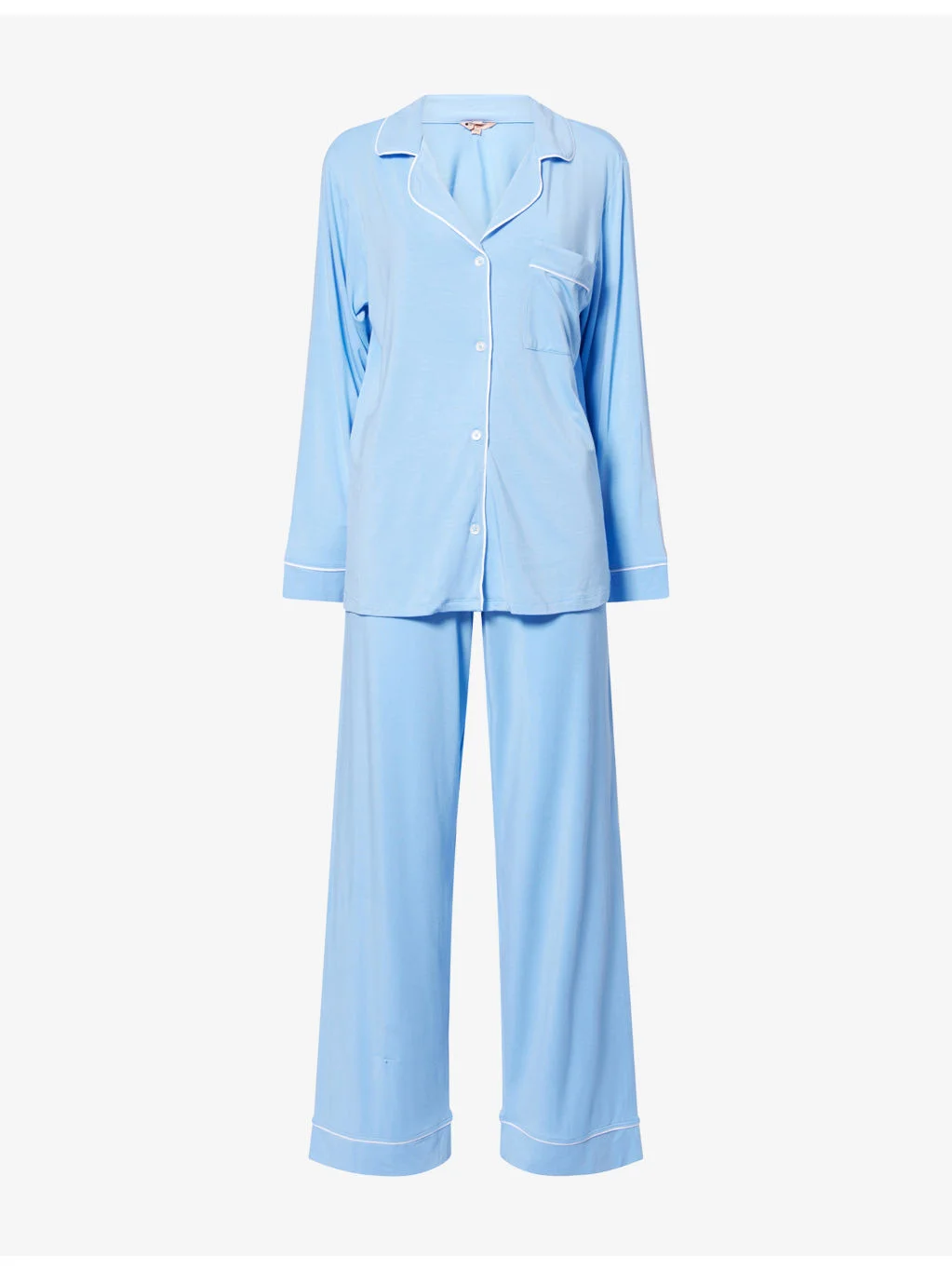 Gisele Long-Sleeve Modal-Jersey Pyjama Set - 1