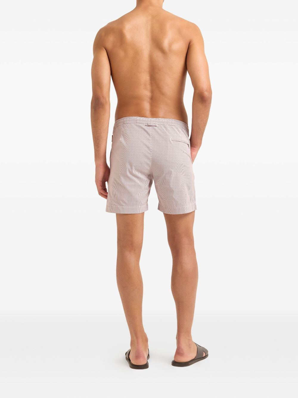 Bulldog drawcord seersucker swim shorts - 5