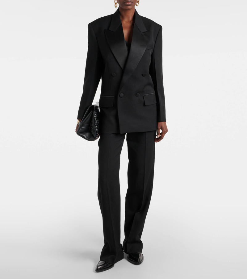 Victoria Beckham High-rise wool-blend straight pants outlook