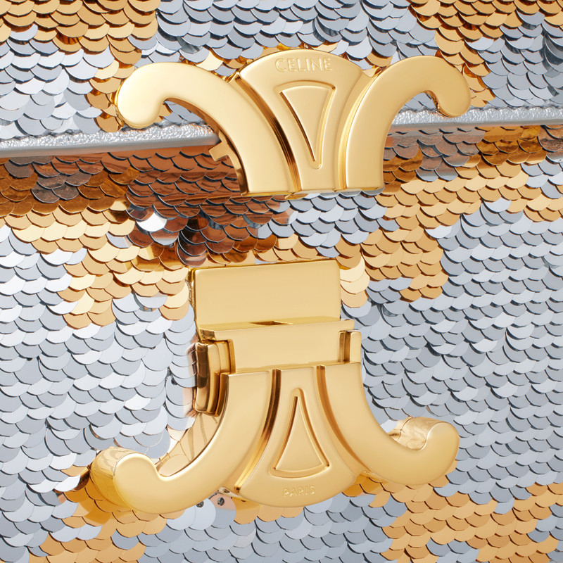 CHAIN SHOULDER BAG triomphe in TRIOMPHE SEQUINS 5