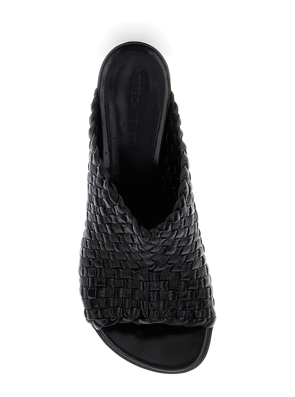 Bottega Veneta Women 'Atomic' Black Mule Sandals With Intrecciato Motif In Leather Woman - 4