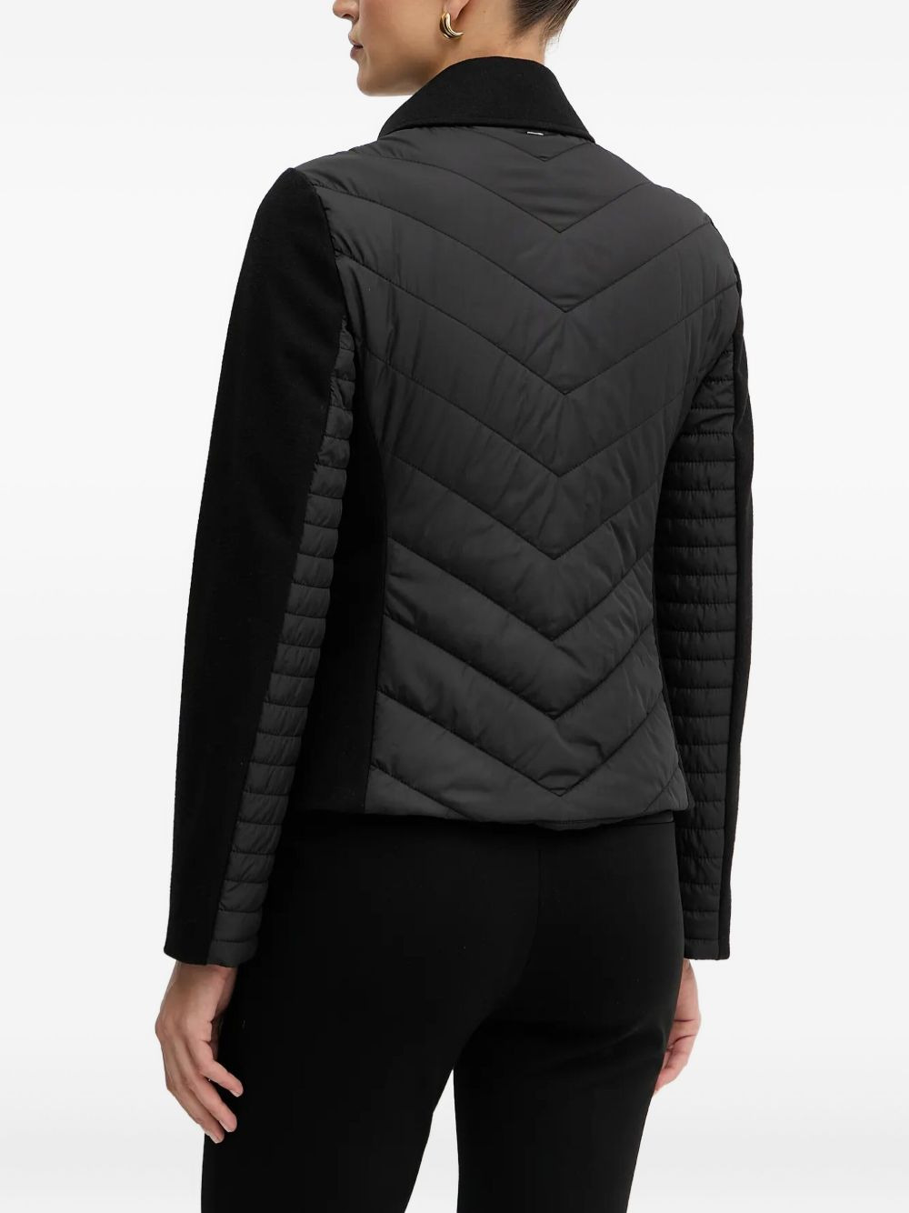 quilted panelled jacket - 3