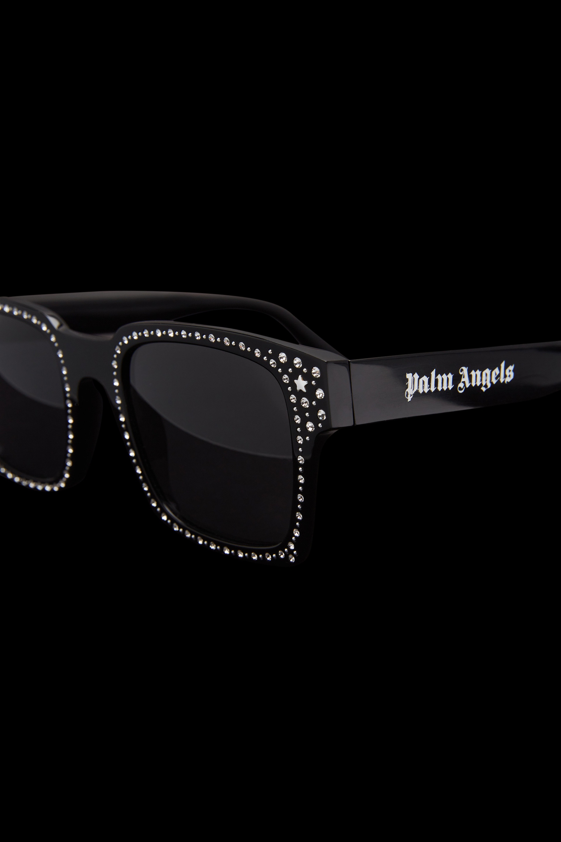Crystal-Encrusted Squared Sunglasses - 4