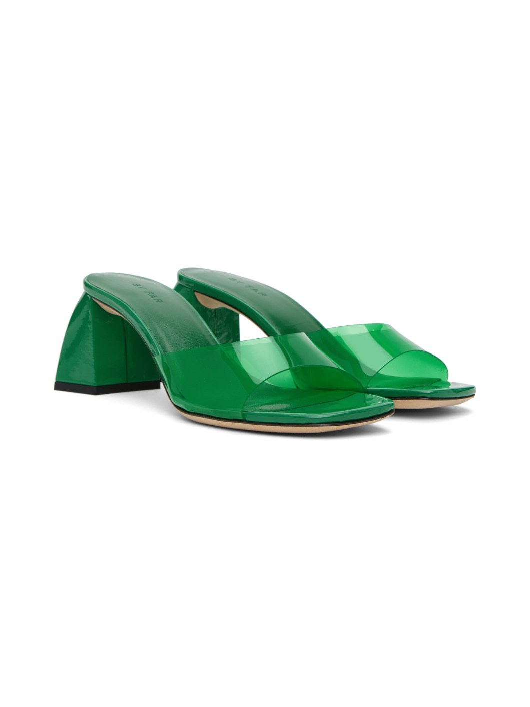Green Romy Heeled Sandals - 4