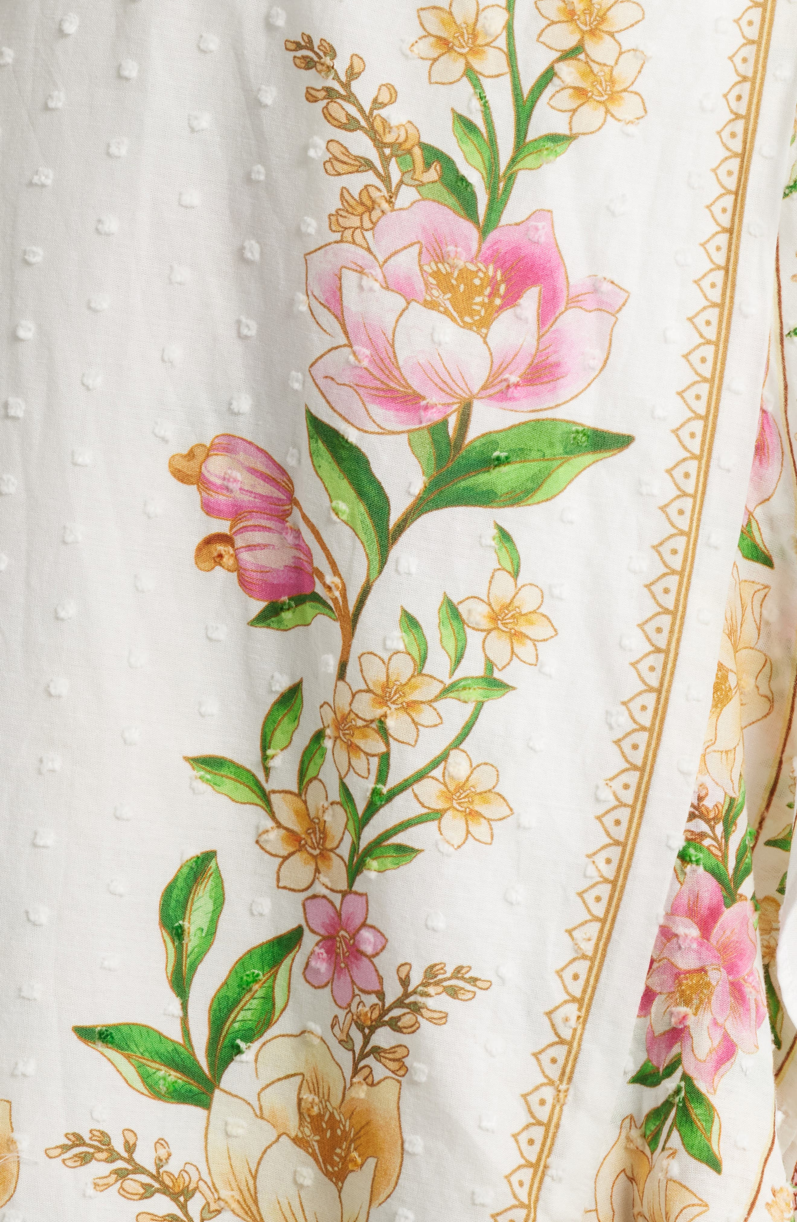 FARM Rio Palm Dream Floral Print Wrap Dress in Off-White at Nordstrom - 6