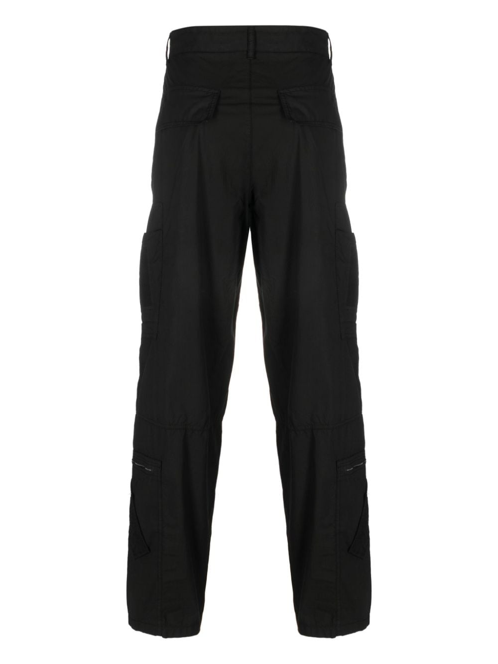 multiple zip-pockets poplin trousers - 2