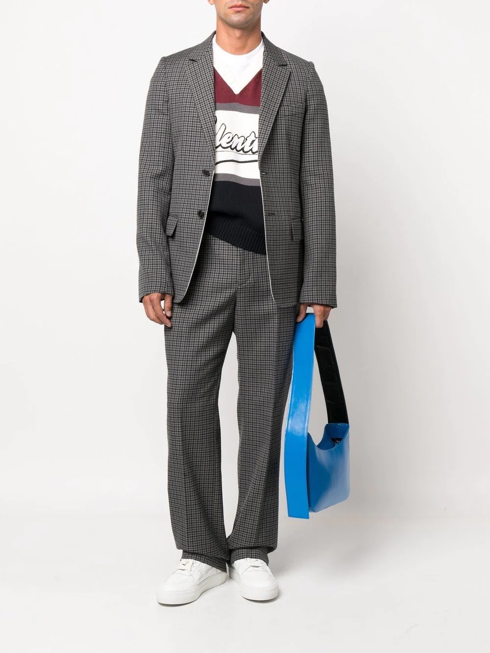 checked tailored trousers - 2