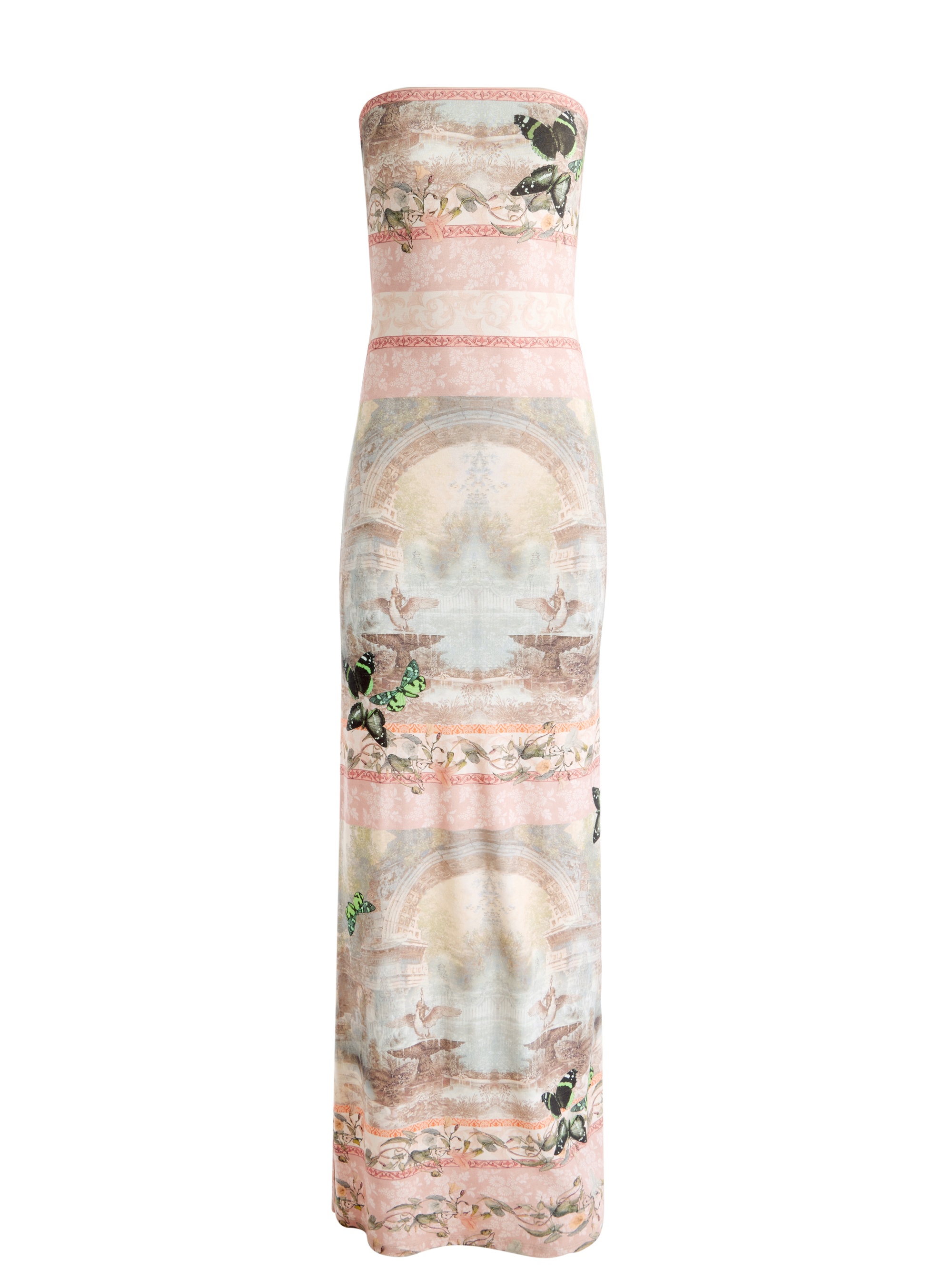 Alice + Olivia DELORA STRAPLESS MAXI DRESS | REVERSIBLE