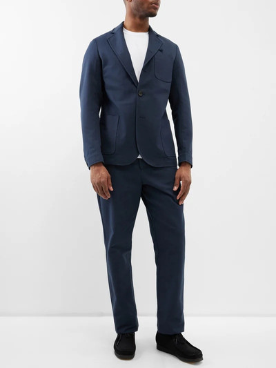 Oliver Spencer Ellbridge organic-cotton suit trousers outlook