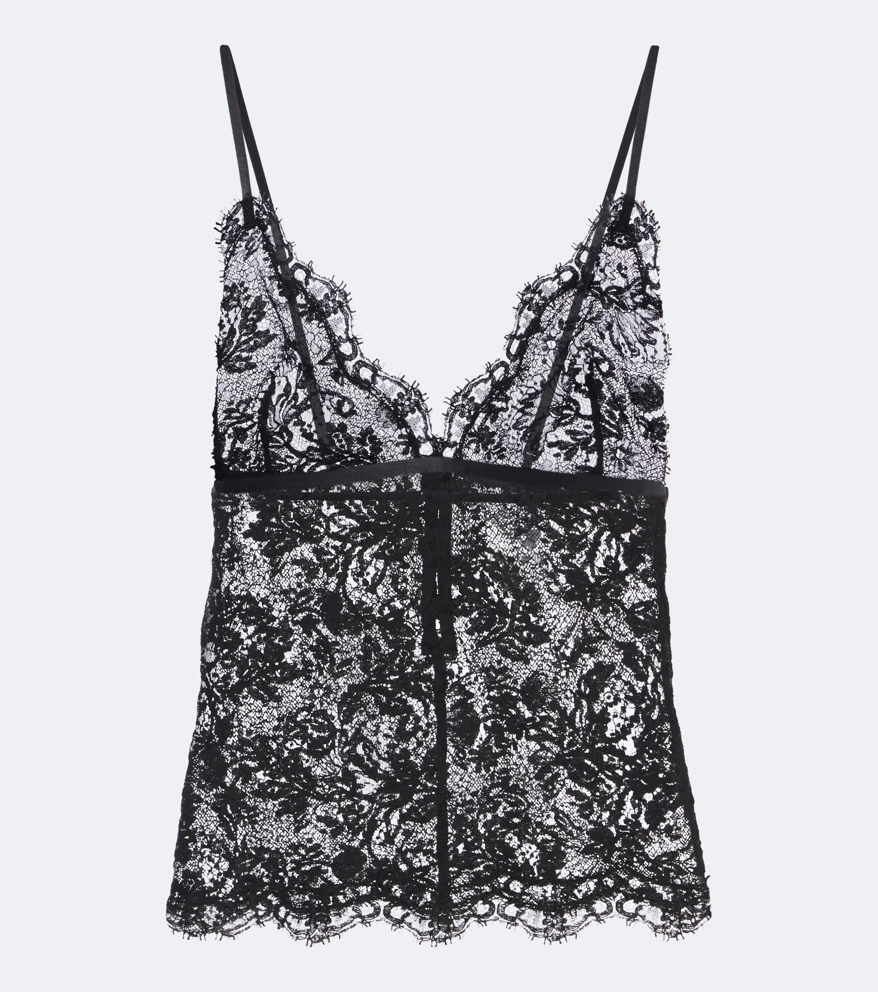 Adiena silk-blend lace camisole - 1