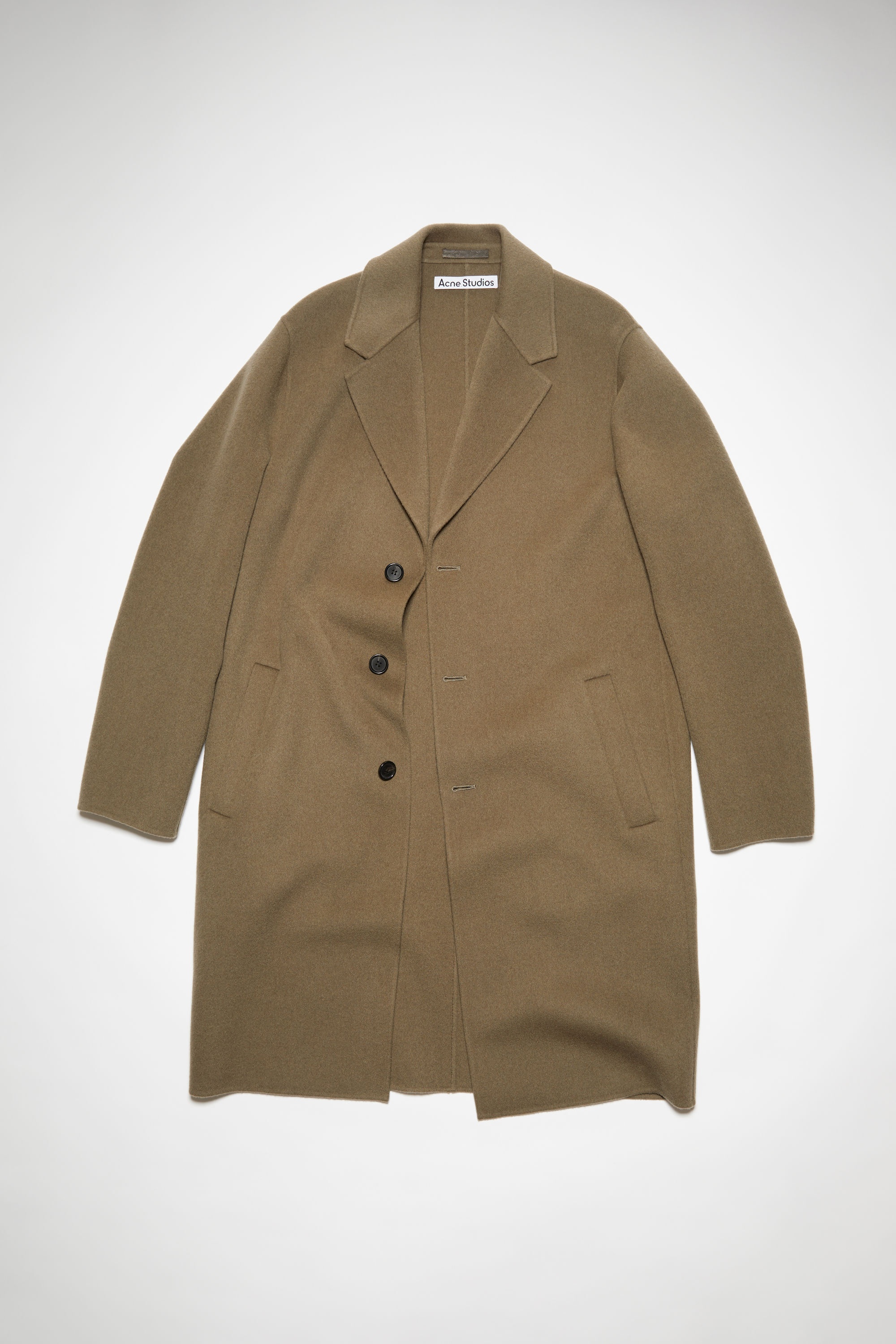 Single breasted coat - Khaki green - 1