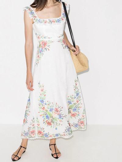 Zimmermann Juliette floral-print linen maxi dress outlook