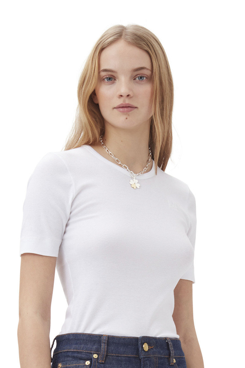 MEJURI X GANNI CLOVER PENDANT NECKLACE 4