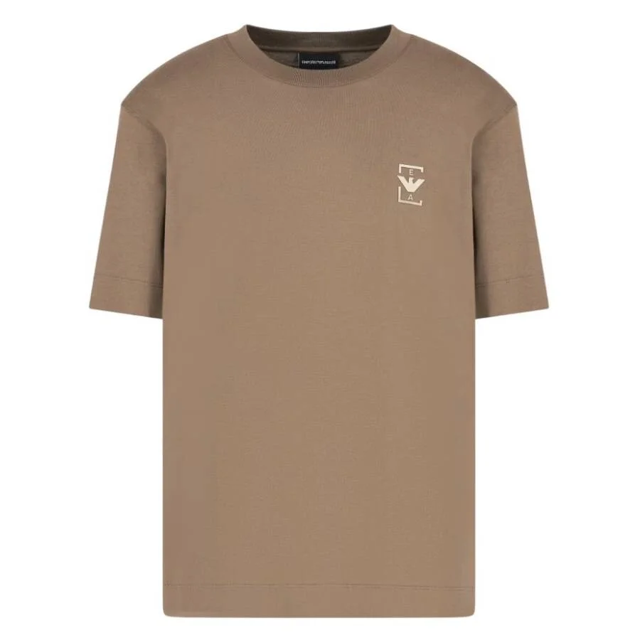 Emporio Armani Rubberised Logo Asv Jersey T-Shirt - 1