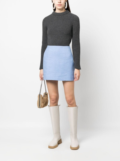 PATOU linen-blend miniskirt outlook