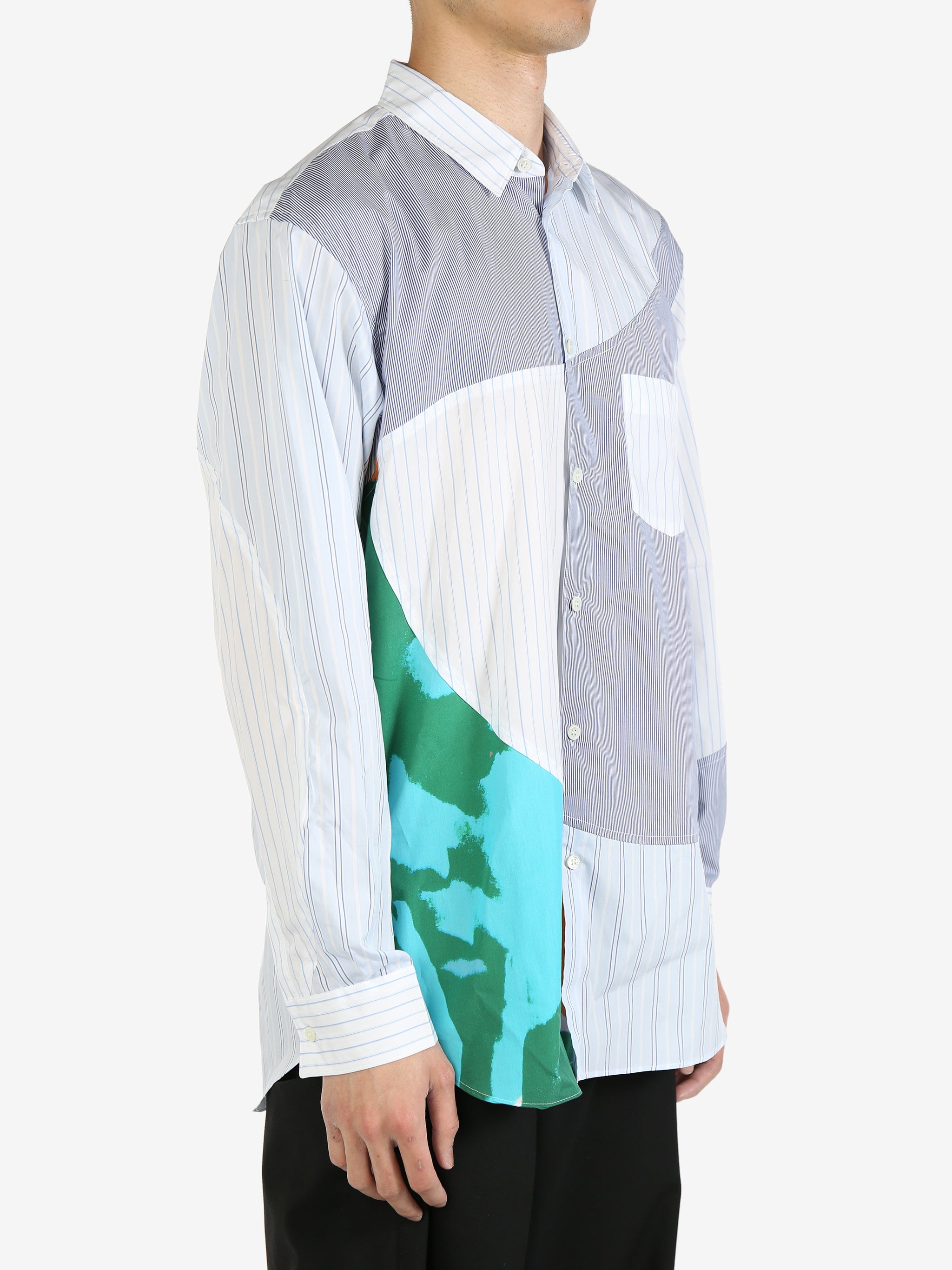 COMME DES GARCONS SHIRT Men Andy Warhol Graphic Stripe Print Shirt - 2