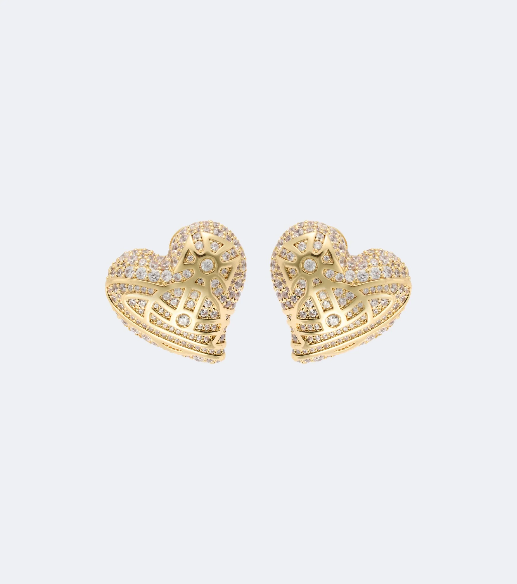 Evangeline crystal-embellished earrings - 1