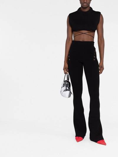 Jean Paul Gaultier high-waisted knitted trousers outlook