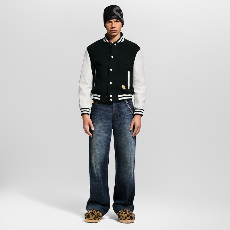 Louis Vuitton Leather Signature Varsity Jacket outlook