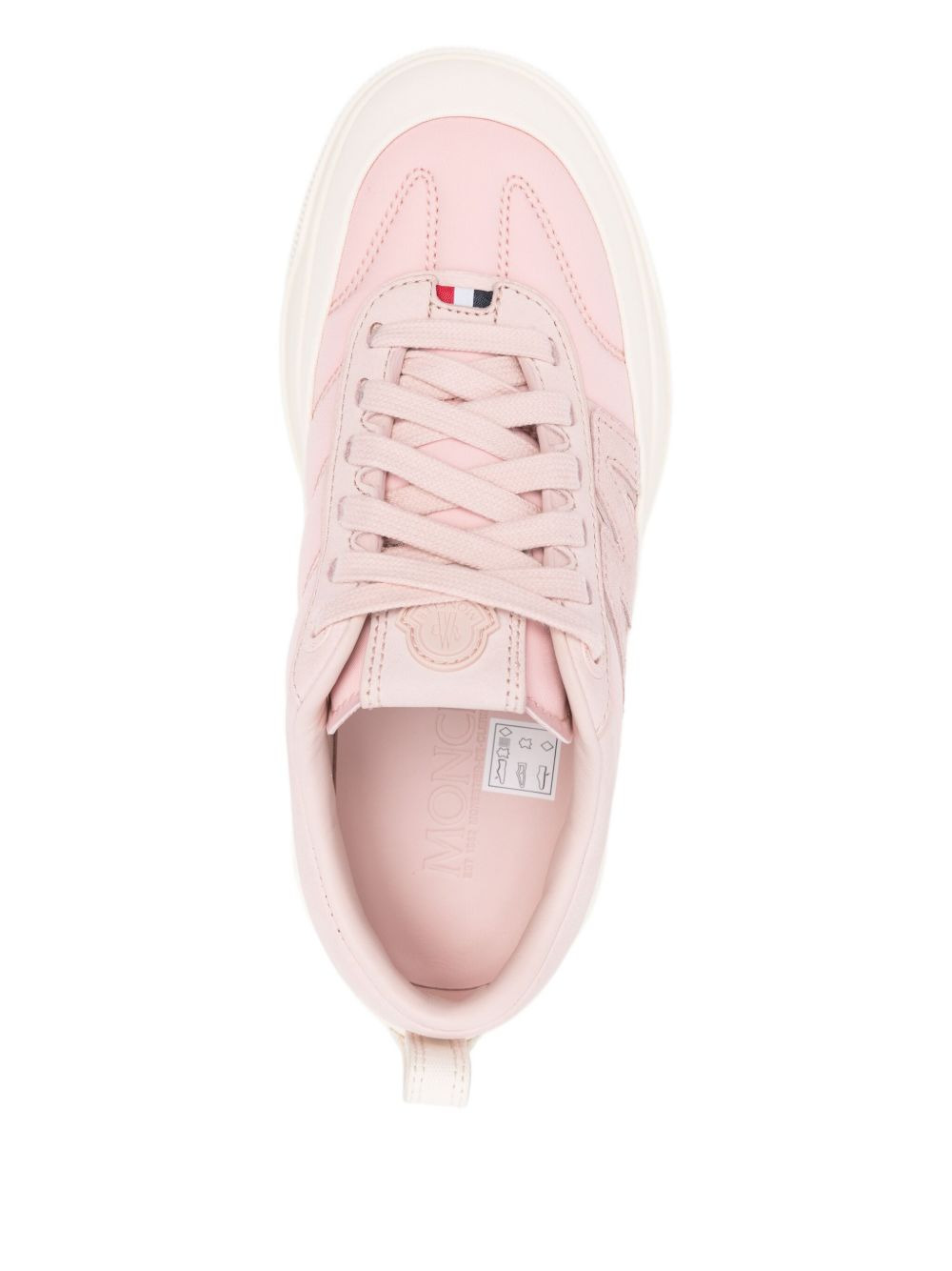 panelled low-top sneakers - 4